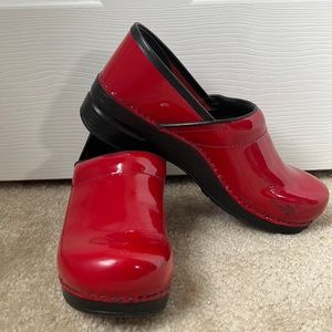 Red Dansko Clogs